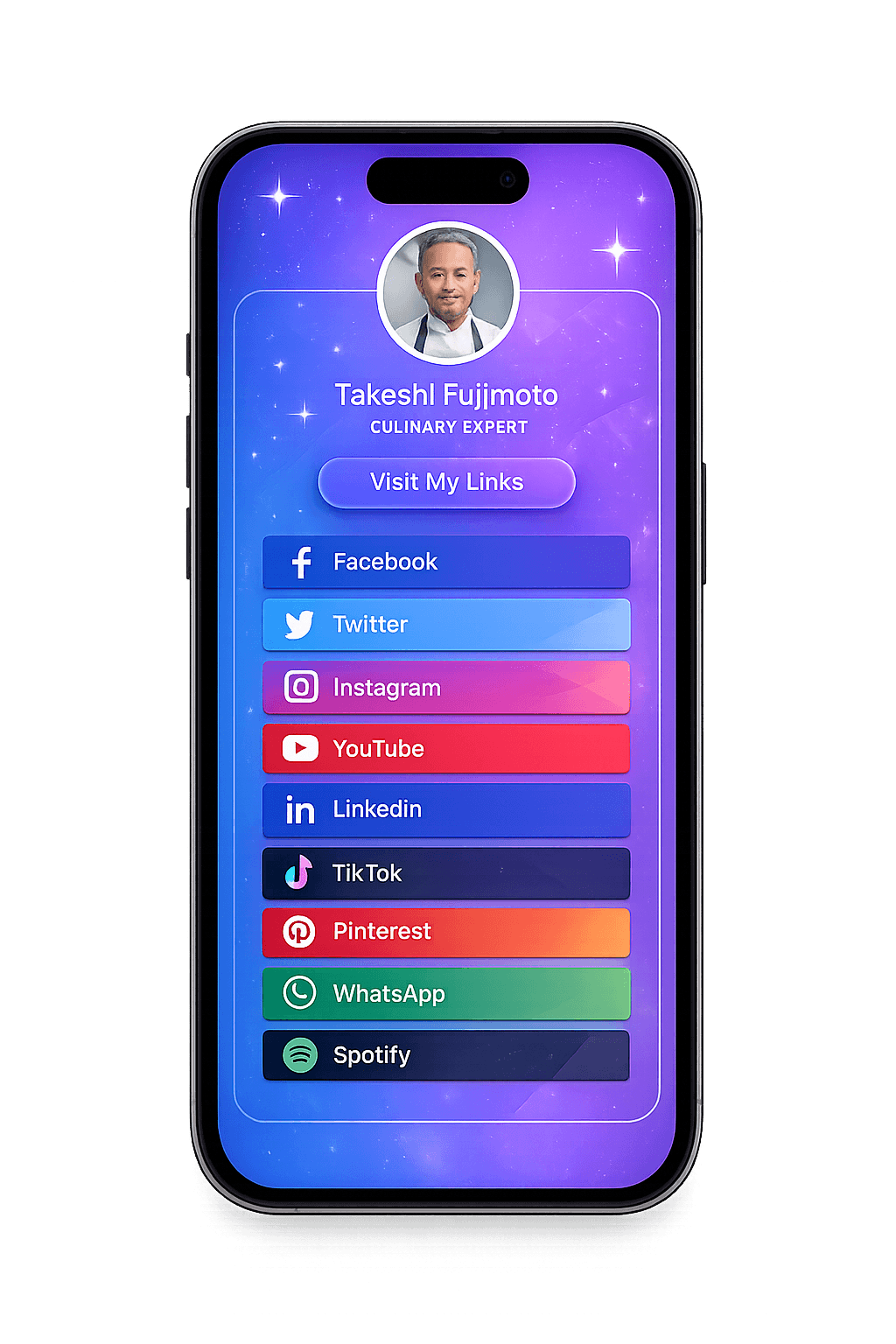 Social Media QR Code Multi Link Preview