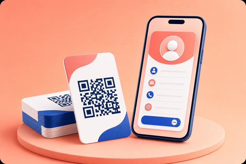 Restaurant Menu QR Code Illustration